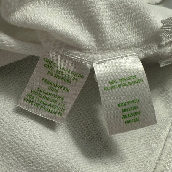 Lilly Pulitzer Luxletic Beach Comber Pullover Sweatshirt Boat Neck White Size XL - Picture 4 of 10